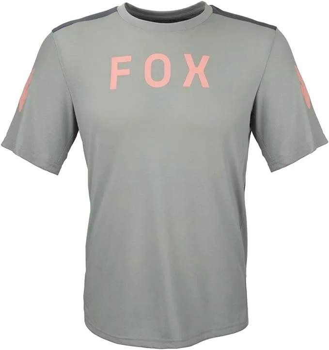 Cycling wrist pad-Fox Racing Ranger Dri Release Short Sleeve MTB Jersey - Aviation - Gray Vintage