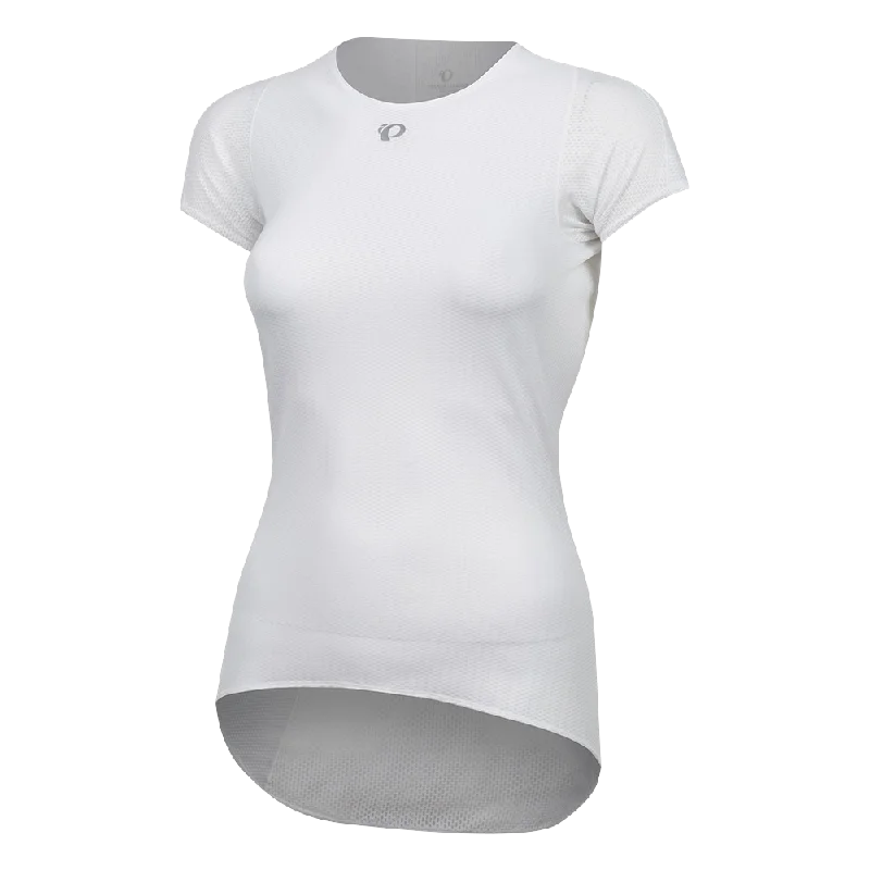 Road bike rotor-Pearl Izumi Transfer Short Sleeve Cycling Base Layer - Womens - White