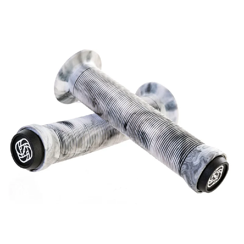 Bike seat bar-Gusset Sleeper Flanged Grips Matt Jones Gray Marble - Pair