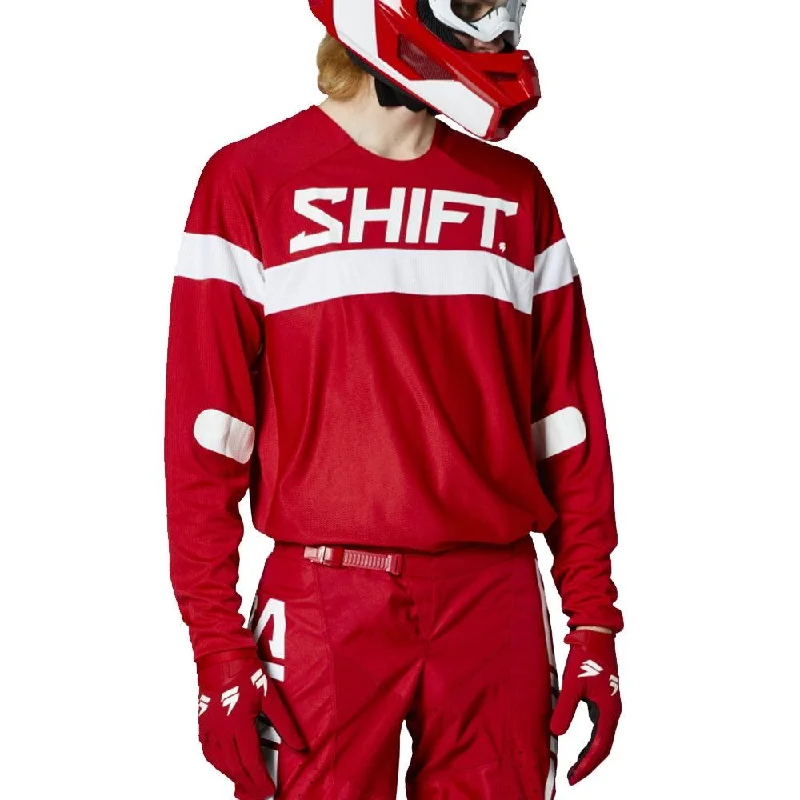 Cycling band sweat-SHIFT WHITE LABEL HAUT JERSEY 2021 - RED