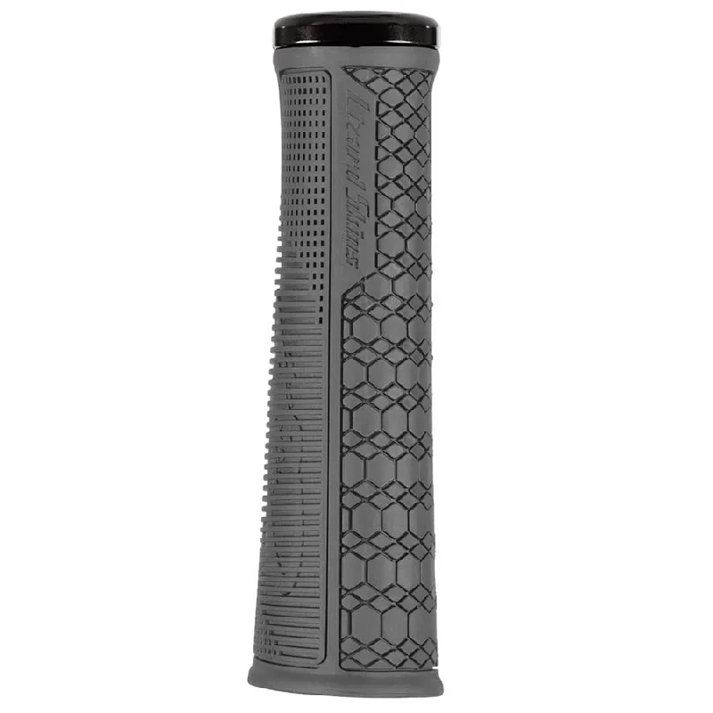 Bicycle gear clip-Lizard Skins Gradient Lock-On Grips - Graphite