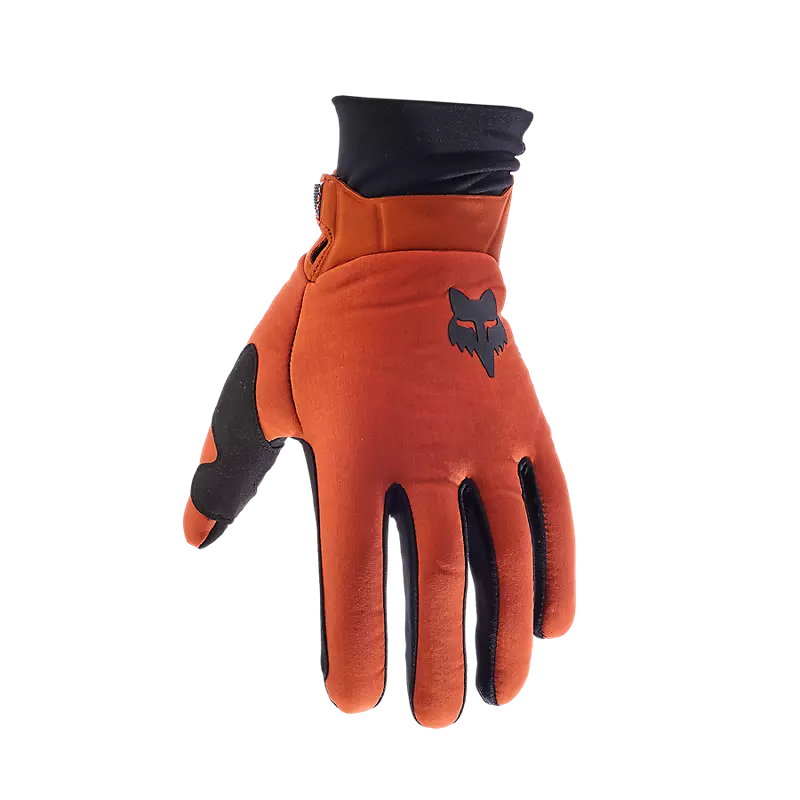 Bicycle speed sensor-Fox Racing Defend Thermo Glove - Burnt Orange