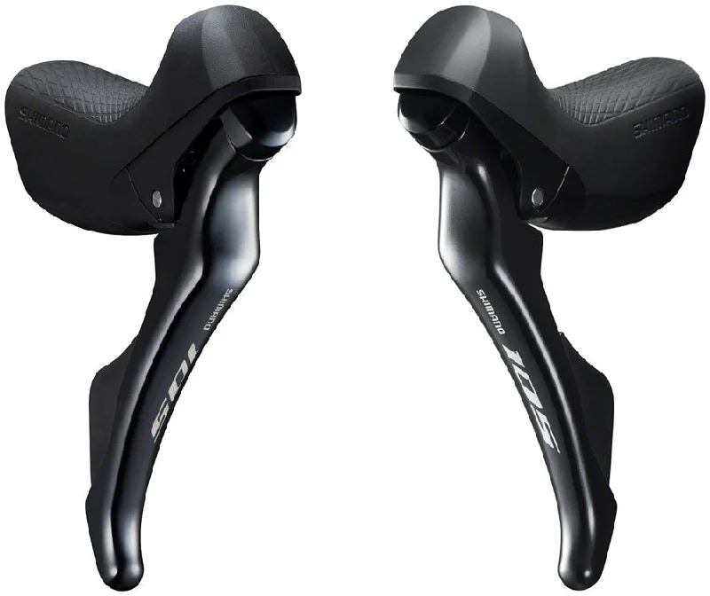 Bicycle grip pads-Shimano 105 ST-R7000 2 x 11 Shift/Brake Lever Set, Black