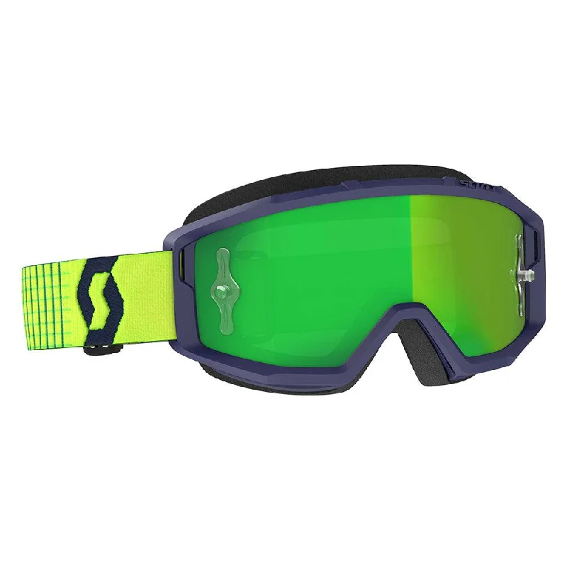 Cycling vest bright-SCOTT 2021 PRIMAL GOGGLE - BLUE/YELLOW (SILVER CHROME)