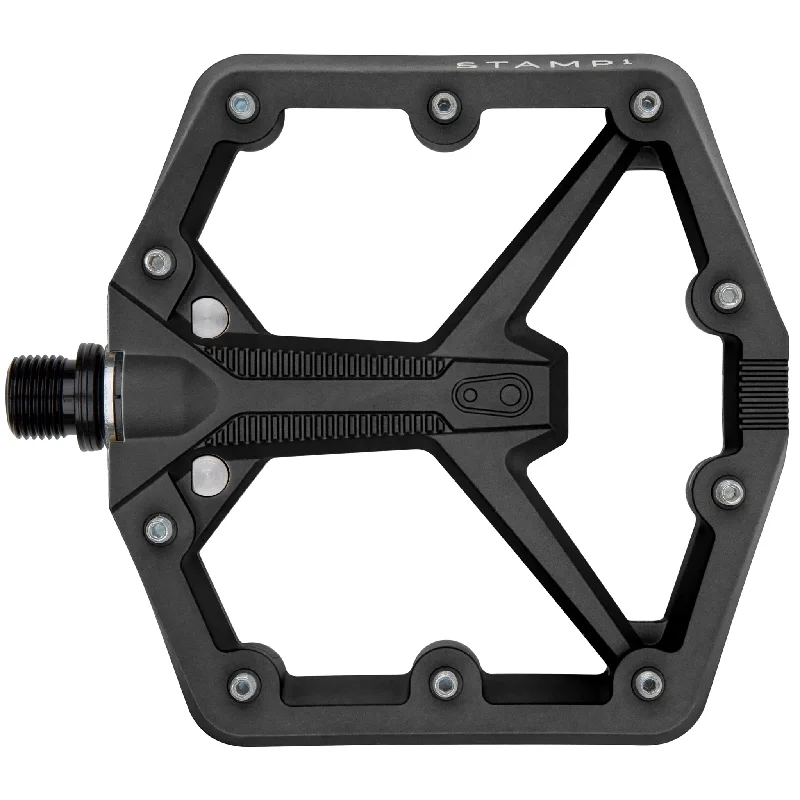 Cycling water strap-Crankbrothers Stamp 1 Gen 2 Pedals - Platform Composite 9/16" Black Large