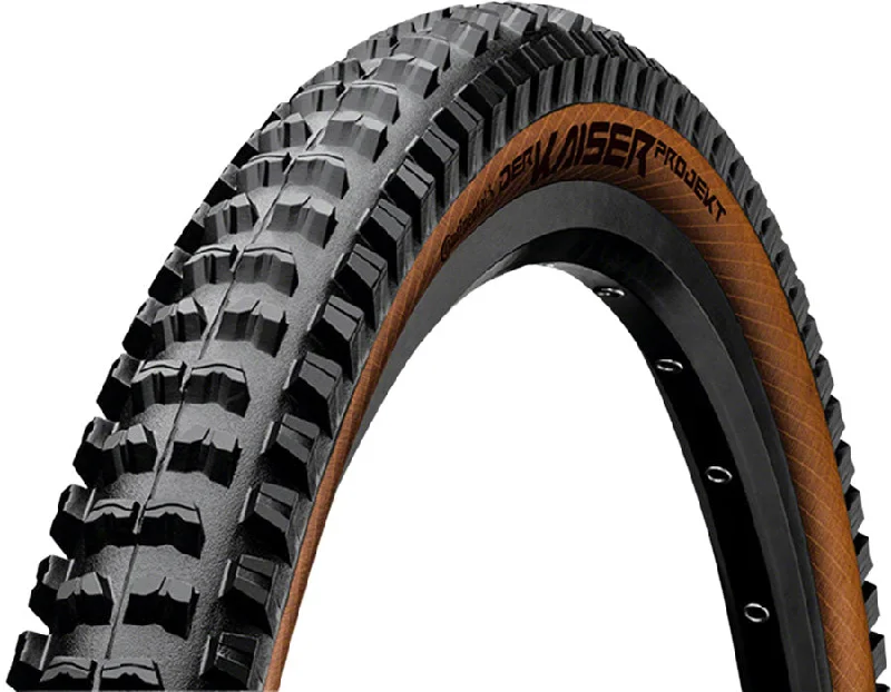 Cycling leggings padded-Continental Der Kaiser Projekt Tire - 29 x 2.40 Clincher Folding BLK/Amber ProTection Apex