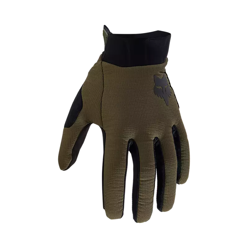 Cycling gloves thin-Fox Racing Defend Lo Pro Fire MTB Glove - Olive Green