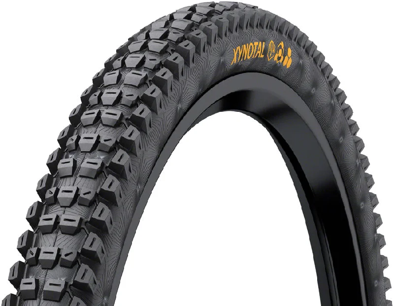 Road bike dropper-Continental Xynotal Tire - 27.5 x 2.40 Tubeless Folding BLK Soft Enduro Casing E25