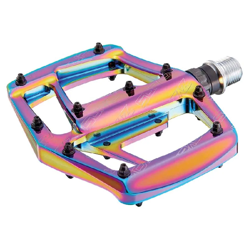 Cycling layer thin-Supacaz ePedal Platform Pedals Body: Aluminum Spindle: Cr-Mo 9/16 Multicolor Pair