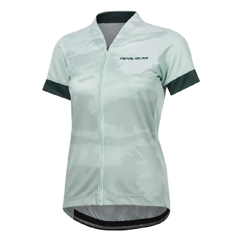 Mountain bike flats-Pearl Izumi LTD Short Sleeve MTB Jersey - Womens - Mist Green Vista