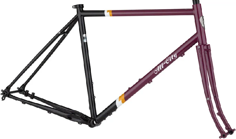 Mountain bike axle-All-City Gorilla Monsoon Frameset - 650b Steel Charred Berry 55cm