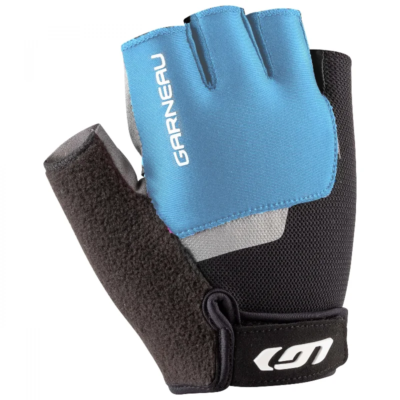 Bicycle rack clip-Louis Garneau Biogel RX Gloves - Alaska Blue