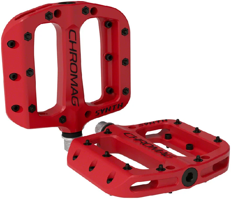 Cycling cape rainproof-Chromag Synth Pedals Red