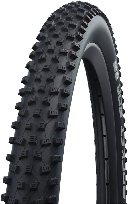 Mountain bike lug-Schwalbe Rocket Ron Tire - 24 x 2.1 Tubeless Folding BLK Performance Line Addix