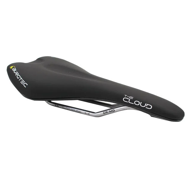 Bike frame strap-Burgtec The Cloud MK2 Saddle Cromo Rail/Plastic Base Black