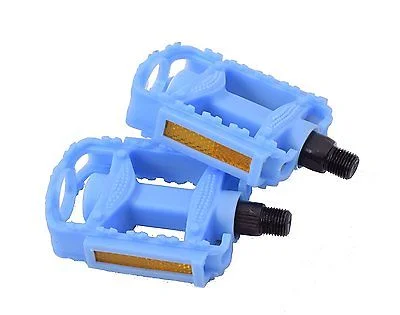 Bicycle tool case-PAIR CHILDREN’S KIDDIES 1-2” BIKE PEDALS NON-SLIP SUIT OPC ONE PIECE CRANK BLUE