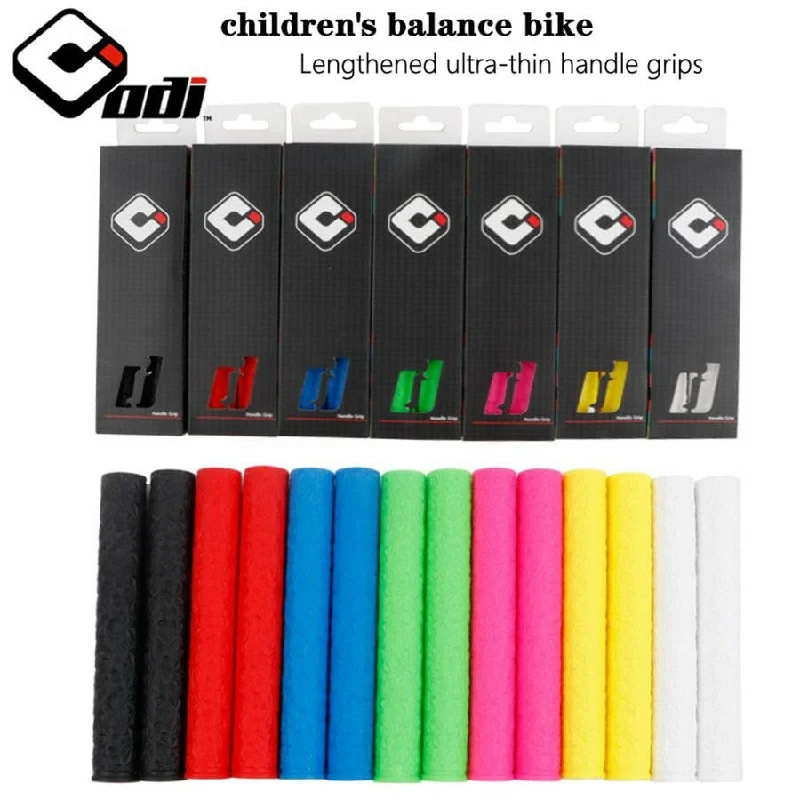 Road bike grips-ODI Handlebar Grips for Children Balance Bike Sliding Bicycle 22.2mm silicagel Ultralight non-slip Grip Cycling Accessories