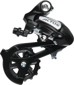 Mountain bike crank-Shimano Altus RD-M310 Rear Derailleur - 7, 8 Speed, Long Cage, Black