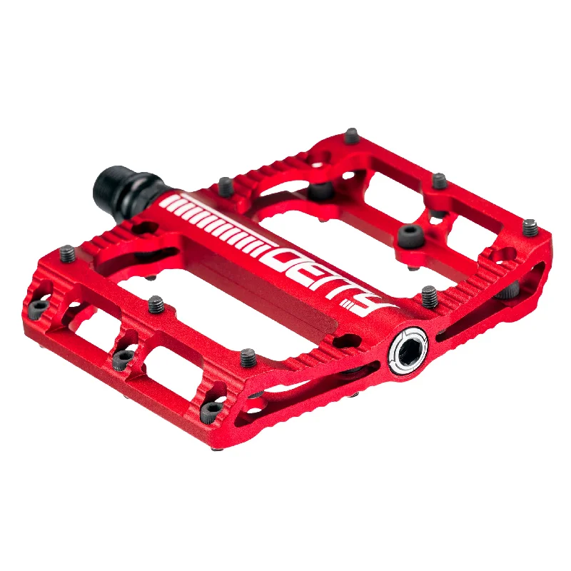 Mountain bike axle-Deity Black Kat Pedals Red