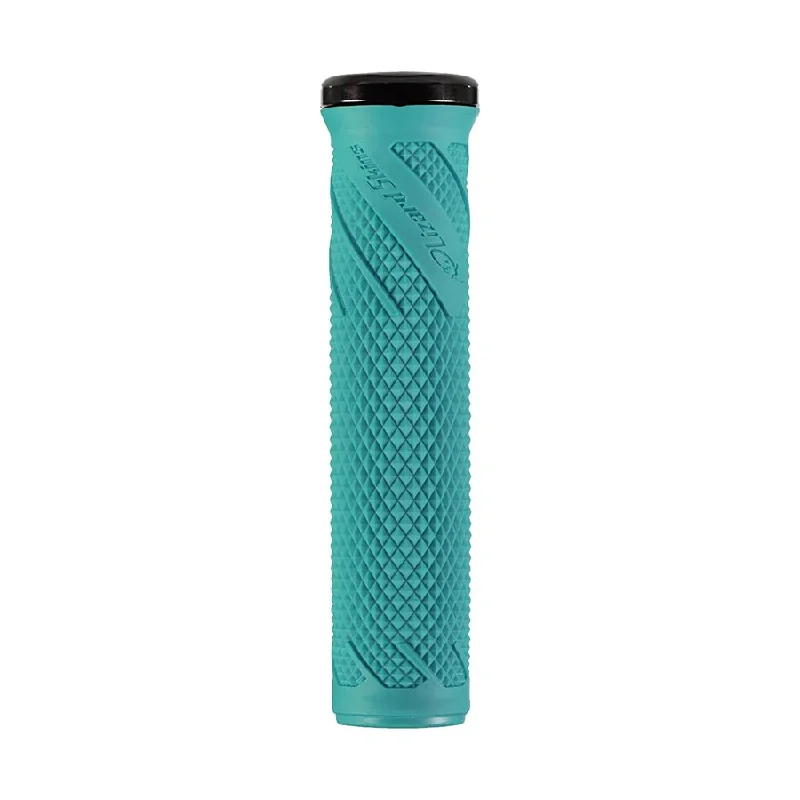 Bike seat foam-Lizard Skins Wasatch Lock-On Grips - Teal