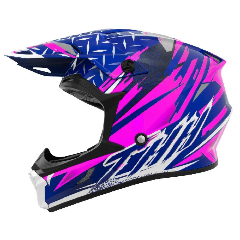 Mountain bike guard-THH T710X ASSAULT YOUTH HELMET - PINK/BLUE