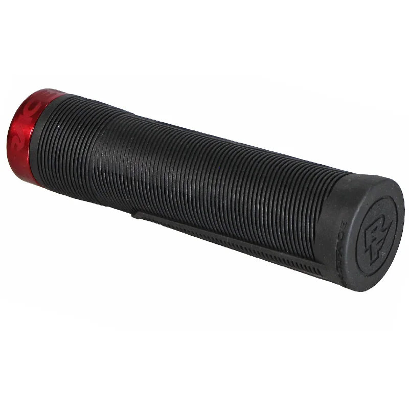 Bicycle trailer bar-RaceFace Chester Grips - Lock-On Black/Red 31mm