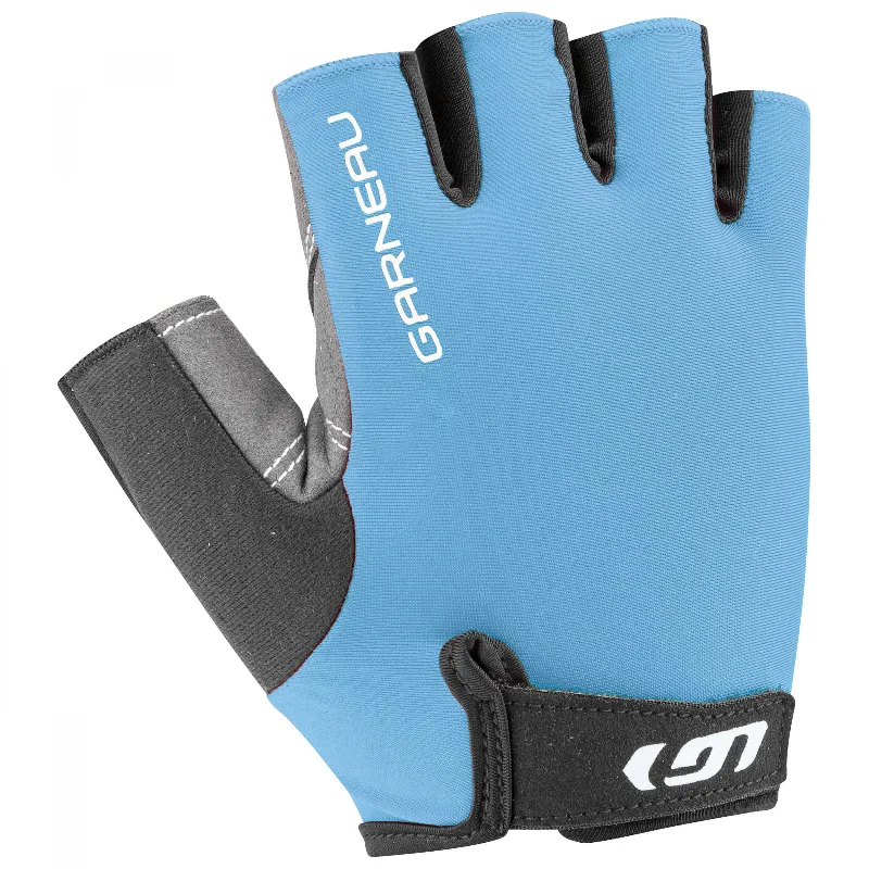 Cycling wrist strap-Louis Garneau Calory Cycling Gloves - Alaska Blue