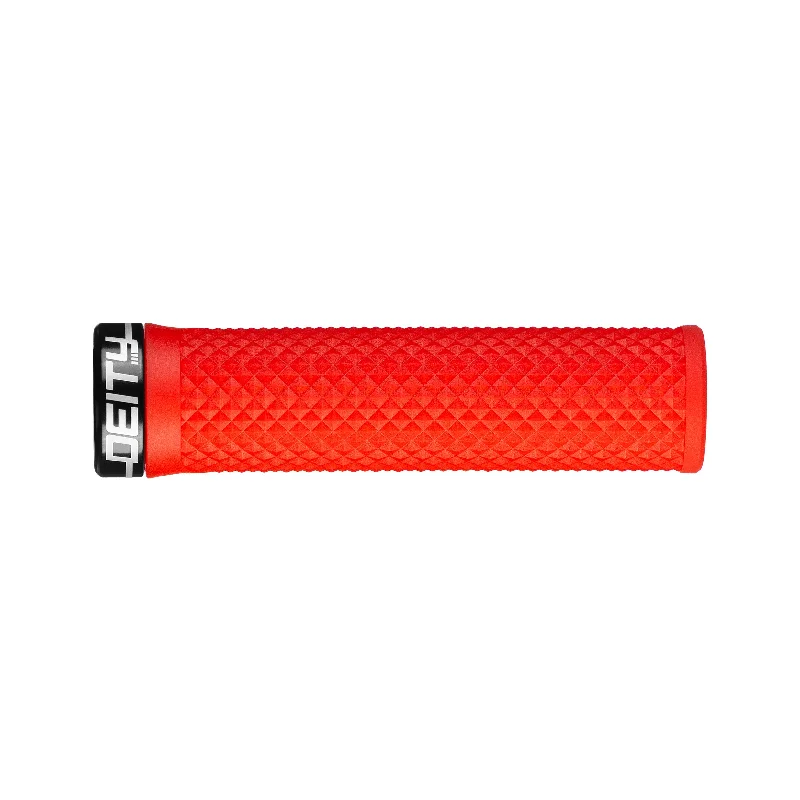 Bicycle rack pad-Deity Lockjaw Grips Red