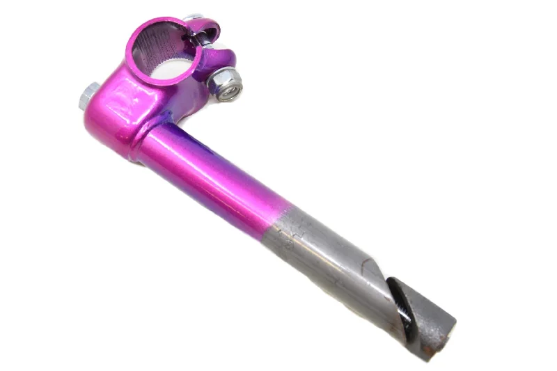 Bicycle brake pad-Pink Shaded Purple 21.1mm Bike Handlebar Stem Cruiser Cycles Kids Bike 30mm Reach