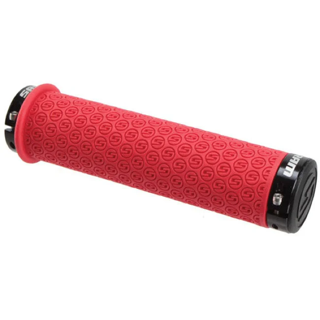 Bike wheel lug-SRAM DH Silicone Locking Grips Red