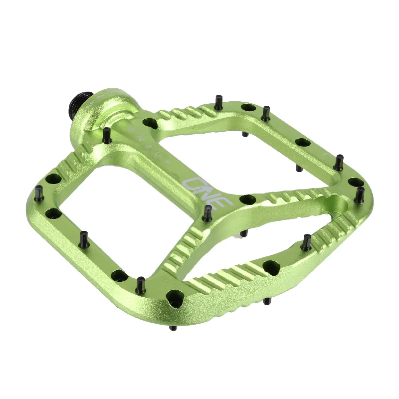 Mountain bike pouch-OneUp Components Aluminum Platform Pedals Green