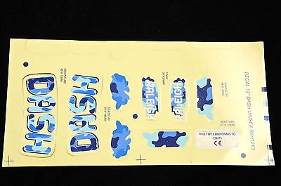 Bike pump adapter-DECAL SET-RALEIGH 12" DASH BLUE CAMO STICKER SUIT MANY OTHER KIDS BIKES WTFRDASH