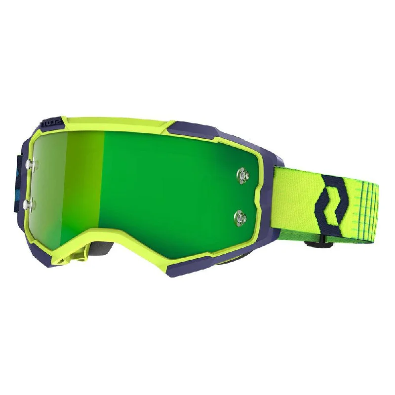 Cycling arm bands-SCOTT 2021 FURY GOGGLE - BLUE/YELLOW (GREEN CHROME)