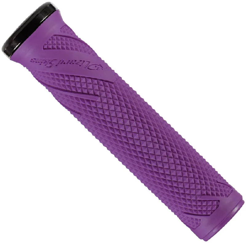 Cycling lamp beam-Lizard Skins Wasatch Lock-On Grips - Purple