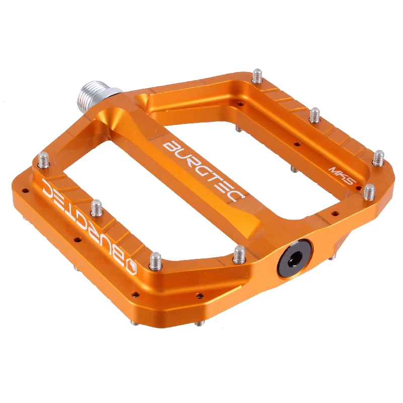 Mountain bike sprocket-Burgtec Penthouse MK5 Pedals CrMo - Iron Bro Orange