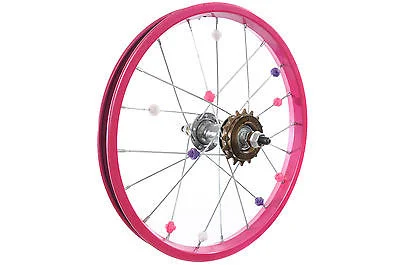 Cycling helmet safe-16"BIKE PINK REAR WHEEL FOR RALEIGH MOLLY 16" & OTHER 16" KIDS BIKES