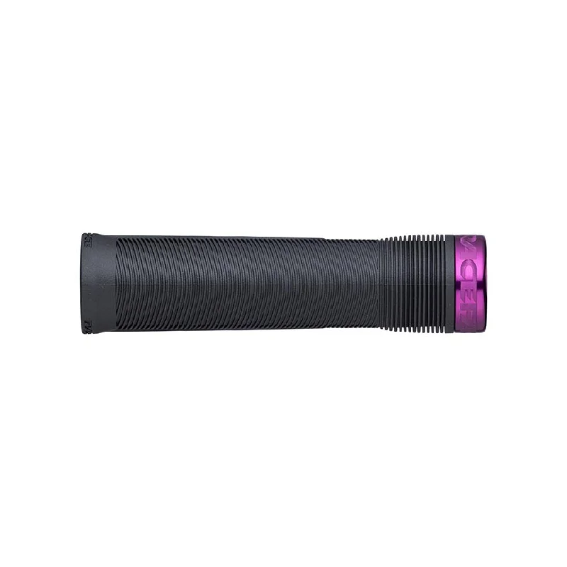 Bicycle grip pads-RaceFace Chester Grips - Lock-On Black/Purple 31mm