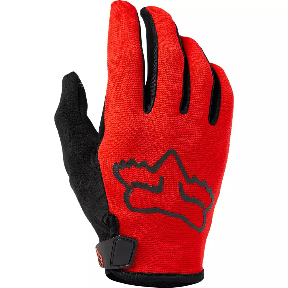 Bicycle lock clip-Fox Racing Ranger MTB Glove - Youth - Fluorescent Red