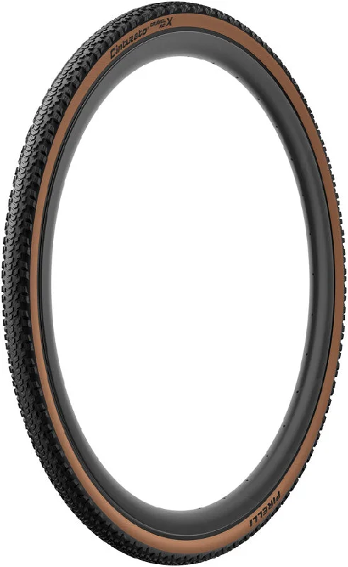 Cycling water strap-Pirelli Cinturato Gravel RCX TLR Tire - 700 x 35 Tubeless Folding Tan