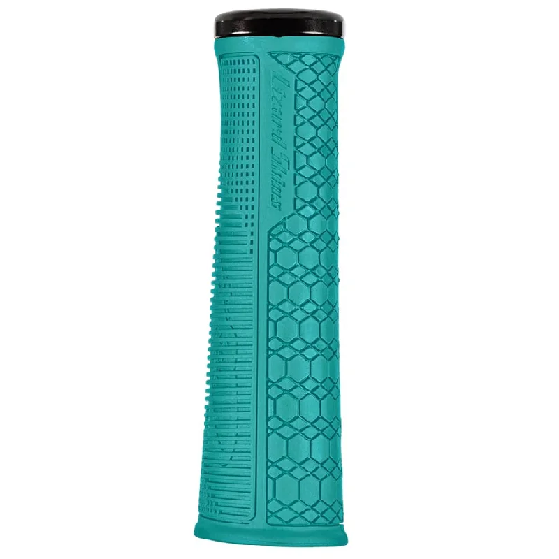 Cycling leg clip-Lizard Skins Gradient Lock-On Grips - Teal