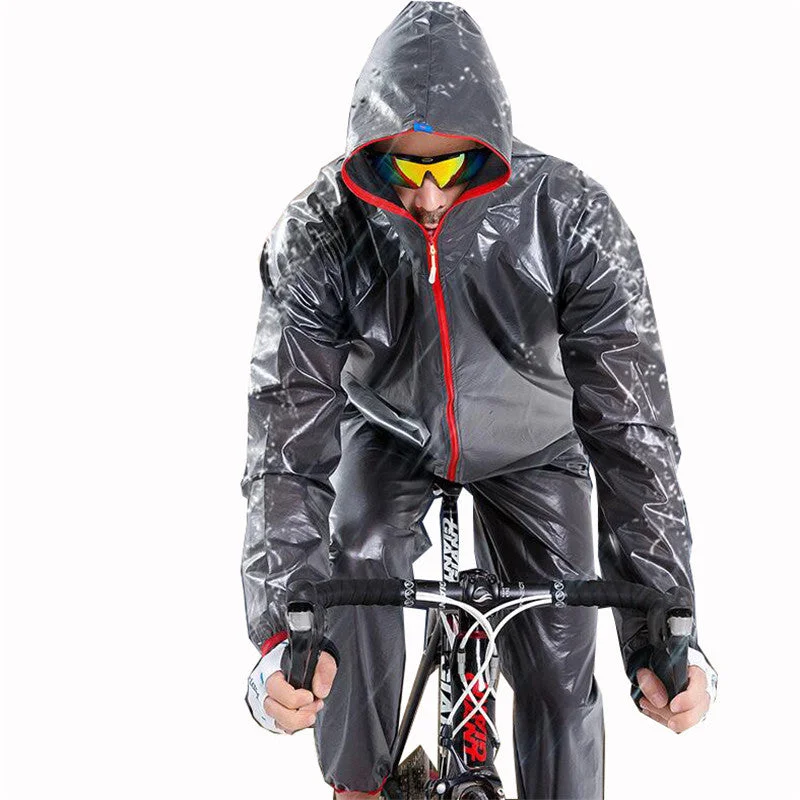 Cycling leg pad-Cycling Sets Outdoor Compressed Waterproof Windproof Suit Bicycle Raincoat Long Sleeve Clothing Men Windshield Bike jerseys